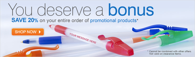 You deserve a bonus - SAVE 20%
